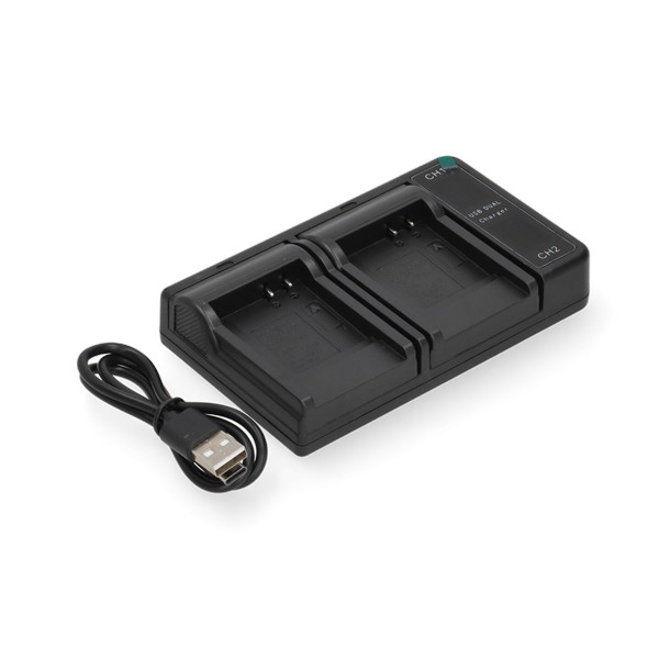 Panasonic CGA-S005 USB-C double slot oplader (4.2V, 0.7A, 123accu huismerk) APA01254 - 1