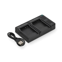 Panasonic CGA-S005 USB-C double slot oplader (4.2V, 0.7A, 123accu huismerk) APA01254