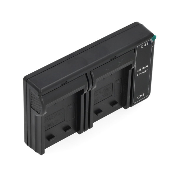 Panasonic CGR-S006 / CGA-S006 / DMW-BMA7 USB-C double slot oplader (123accu huismerk) ASO01216 - 2