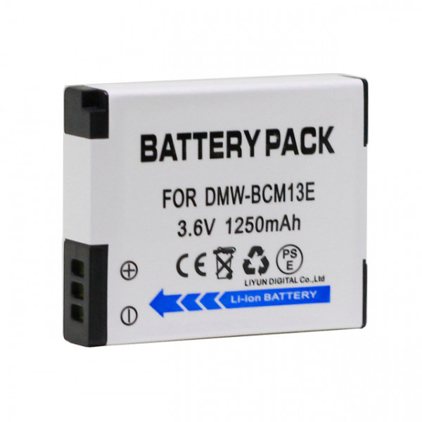 Panasonic DMW-BCM13 / DMW-BCM13E accu (3.7 V, 1250 mAh, 123accu huismerk)  APA01097 - 1
