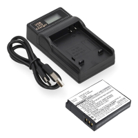 Panasonic DMW-BCM13 accu met USB-C single slot oplader (3,7 V, 950 mAh, 123accu huismerk) APA01268