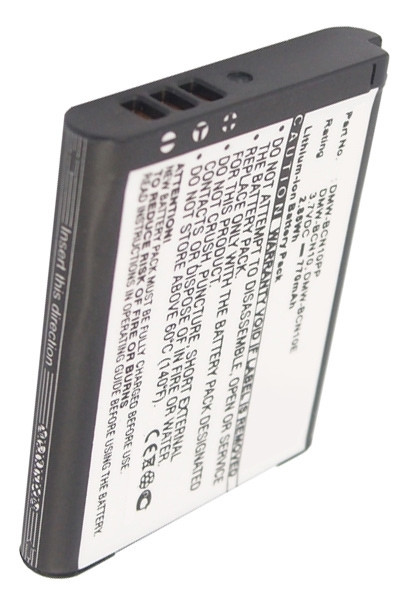 Panasonic DMW-BCN10 / DMW-BCN10E / DMW-BCN10PP accu (3.7 V, 770 mAh, 123accu huismerk) APA00059 - 1