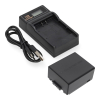 Panasonic DMW-BLB13 / DMW-BLB13E accu met USB-C single slot oplader (7,4 V, 1250 mAh, 123accu huismerk) APA01270 - 1