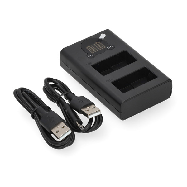 Panasonic DMW-BLC12 / DMW-BLC12E USB-C double slot oplader (8.4V, 0.7A, 123accu huismerk) APA01253 - 1