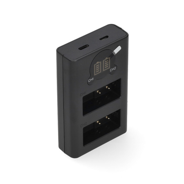 Panasonic DMW-BLC12 / DMW-BLC12E USB-C double slot oplader (8.4V, 0.7A, 123accu huismerk) APA01253 - 2