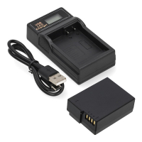 Panasonic DMW-BLC12 / DMW-BLC12E accu met USB-C single slot oplader (7,4 V, 1000 mAh, 123accu huismerk) APA01272