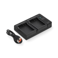 Panasonic DMW-BLD10E USB-C double slot oplader (8.4V, 0.7A, 123accu huismerk) APA01258