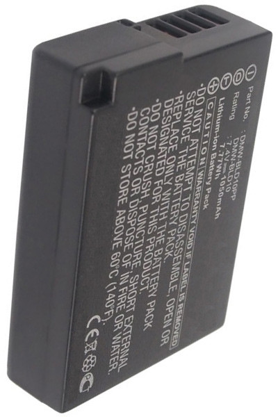 Panasonic DMW-BLD10 / DMW-BLD10E accu (7.4 V, 1050 mAh, 123accu huismerk)  APA00033 - 1
