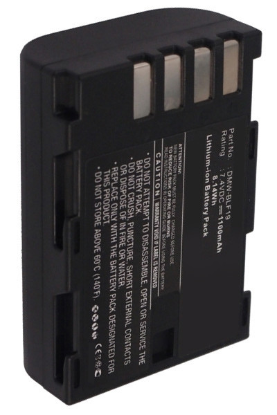 Panasonic DMW-BLF19 / DMW-BLF19E accu (7.4 V, 1100 mAh, 123accu huismerk)  APA00045 - 1