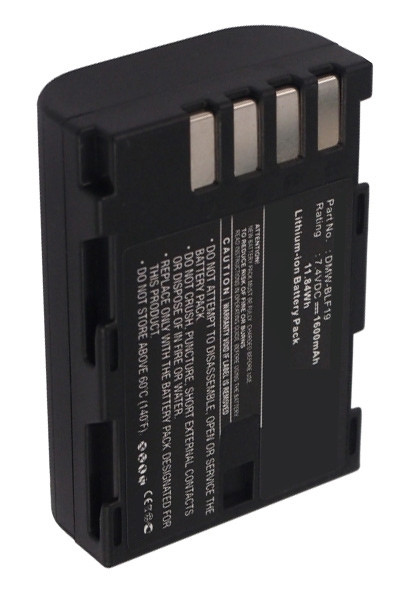 Panasonic DMW-BLF19 / DMW-BLF19E accu (7.4 V, 1600 mAh, 123accu huismerk)  APA00047 - 1