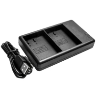 Panasonic DMW-BLK22 USB-C dubbellader (123accu huismerk)  APA01166