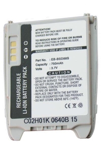 Panasonic EB-BSD87 / EB-BSD88S accu (750 mAh, 123accu huismerk)  APA00172