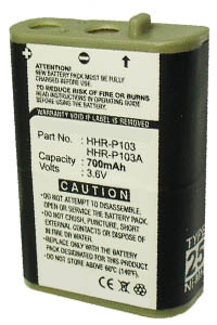 Panasonic HHR-P103 / 249 / HHR-P103A accu (700 mAh, 123accu huismerk)  APA00294