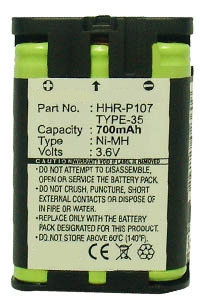 Panasonic HHR-P107 / TYPE-35 / 23-479 accu (700 mAh, 123accu huismerk)  APA00301