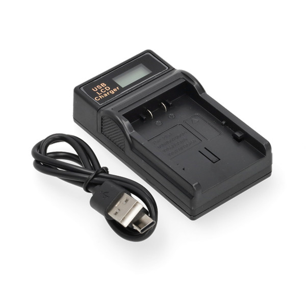 Panasonic VW-VBG130 USB-C single slot oplader (8.4V, 0.7A, 123accu huismerk) APA01235 - 1