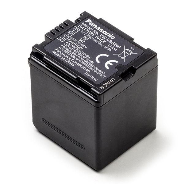 Panasonic VW-VBG260 / VW-VBG260-K / VW-VBG260(T) accu (7.4 V, 2500 mAh, origineel)  APA01150 - 1
