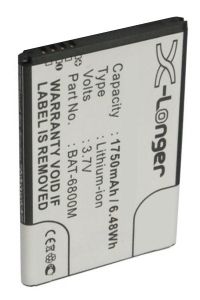 Pantech BAT-6800M accu (1750 mAh, 123accu huismerk)  APA00128