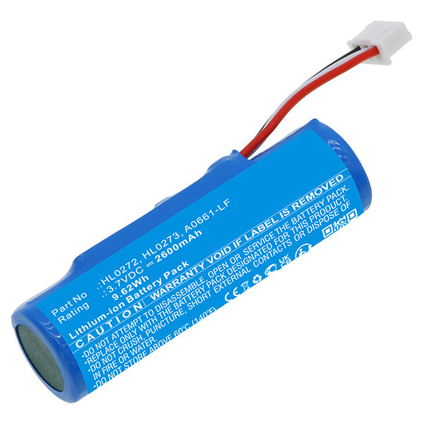 Pax HL0272 / HL0273 / A0661-LF accu (3.7 V, 2600 mAh, 123accu huismerk)  APA01181 - 1
