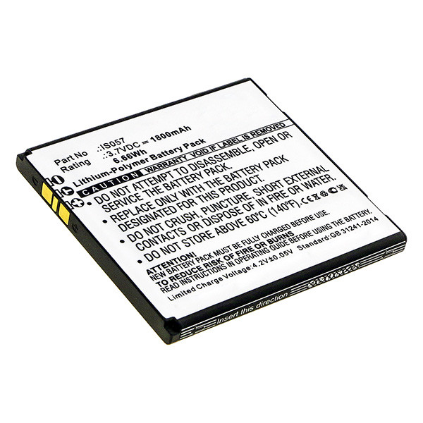 Pax IS057 accu (3.7 V, 1800 mAh, 123accu huismerk)  APA01163 - 1
