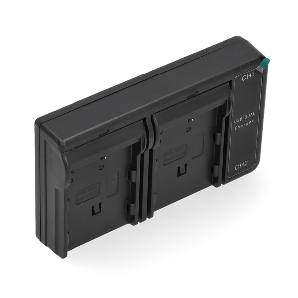 Pentax D-LI50 USB-C double slot oplader (8.4V, 0.7A, 123accu huismerk) APE00144 - 2