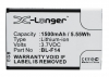 Phicomm BL-F14 accu (1500 mAh, 123accu huismerk) APH00272 - 1