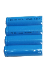 Philips 14500 LiFePO4 batterij 4 stuks (3.2V, 600 mAh,123accu huismerk)  APH00304