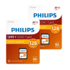 2 stuks: Philips SDXC geheugenkaart / class 10 / UHS-I / V10 - 128GB APH00722 - 1