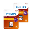 2 stuks: Philips SDXC geheugenkaart / class 10 / UHS-I / V10 - 64GB APH00721 - 1