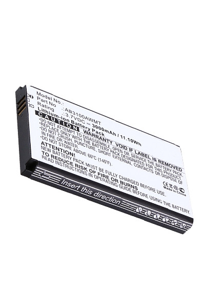 Philips AB3100AWMT accu (3000 mAh, 123accu huismerk)  APH00291 - 1