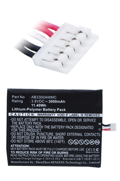 Philips AB3300AWMC accu (3000 mAh, 123accu huismerk)  APH00288 - 1