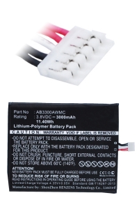 Philips AB3300AWMC accu (3000 mAh, 123accu huismerk)  APH00288