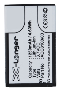 Philips ACC8100 / ACC8100/00 / 8403 810 00011 accu (1250 mAh, 123accu huismerk)  APH00265