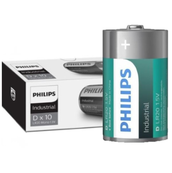 Philips Aanbieding: Philips Industrial D / LR20 / MN1300 Alkaline Batterij (100 stuks)  APH00569 - 1