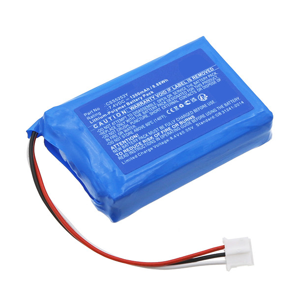 Philips CSS5253Y accu (7.4 V, 1200 mAh, 123accu huismerk) APH00630 - 1