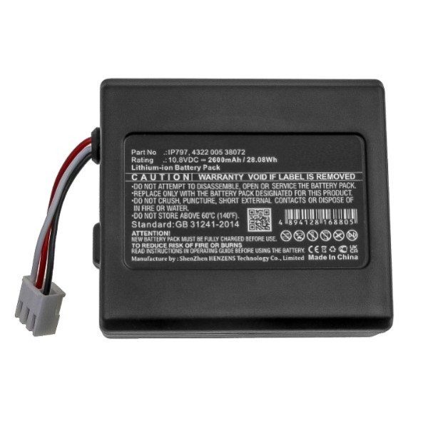 Philips IP797(UR18650AY) / 4322 005 38072 accu (10.8 V, 2600 mAh, 123accu huismerk) APH00514 - 2