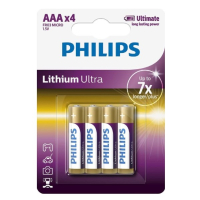 Philips Lithium Ultra FR03 Mignon AAA batterij (4 stuks)  098310