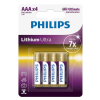 Philips Lithium Ultra FR03 Mignon AAA batterij (4 stuks)  098310 - 1
