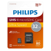 Philips Micro SDHC geheugenkaart / class 10 / UHS-I / A1 / inclusief adapter - 32GB
