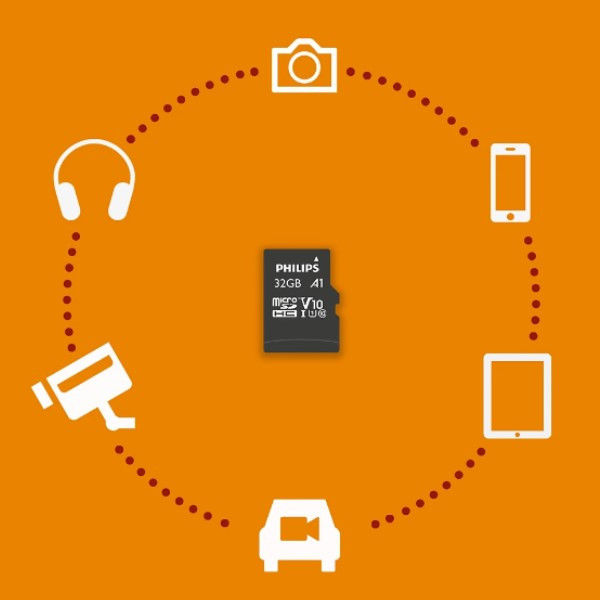 Philips Micro SDHC geheugenkaart / class 10 / UHS-I / A1 / inclusief adapter - 32GB  098122 - 3