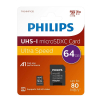 Philips Micro SDXC geheugenkaart / class 10 / UHS-I / A1 / inclusief adapter - 64GB  098148 - 1