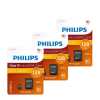 Philips Micro SDXC geheugenkaarten / class 10 / UHS-I / A1 / inclusief adapter (128GB, 3 stuks) APH00677 - 1