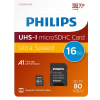 Philips Micro SD geheugenkaart class 10 inclusief SD adapter - 32GB  098122