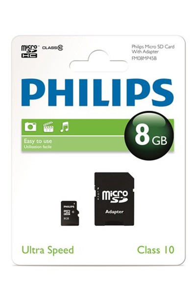 Philips PHI-MSD-8GB geheugenkaart  APH00277 - 1