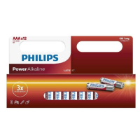 Philips Power AAA / MN2400 / LR03 Alkaline Batterij (12 stuks, 1000 mAh)  098303