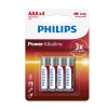 Philips Power AAA / MN2400 / LR03 Alkaline Batterij (4 stuks)