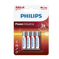 Philips Power AAA / MN2400 / LR03 Alkaline Batterij (4 stuks, 1000 mAh)  098302