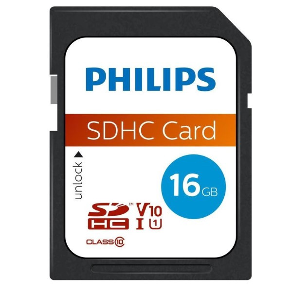 Philips SDHC geheugenkaart class 10 - 16GB  098112 - 1