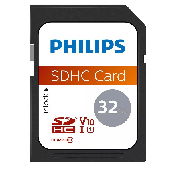 Philips SDHC geheugenkaart class 10 - 32GB  098113 - 1