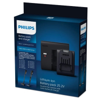 Philips XV1797/01 accu + lader AquaTrio (25.2V, 2.25A, origineel) APH00658