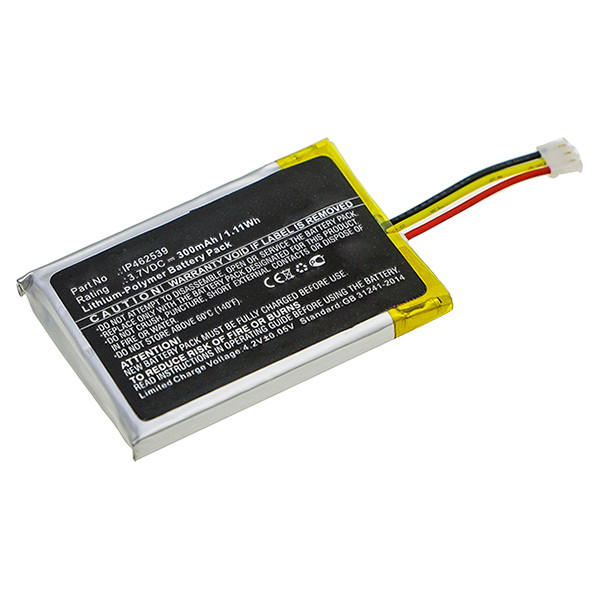 Phonak IP462539 accu (3.7 V, 300 mAh, 123accu huismerk)  APH00509 - 1